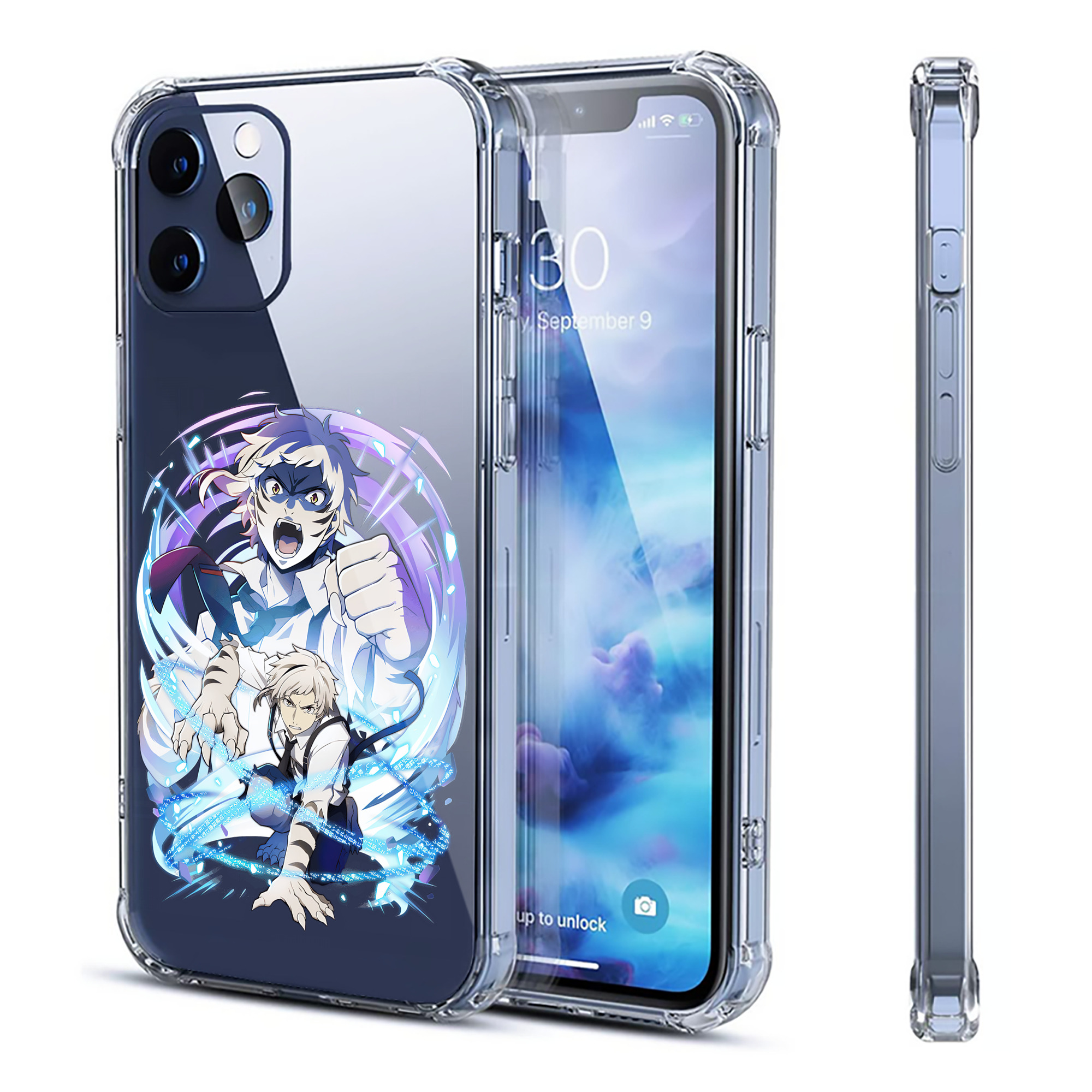 （画像用） 文豪ストレイドッグス Bungo Stray Dogs 【iPhone 12シリーズ対応】透明スマホケース（クリアソフトケース）